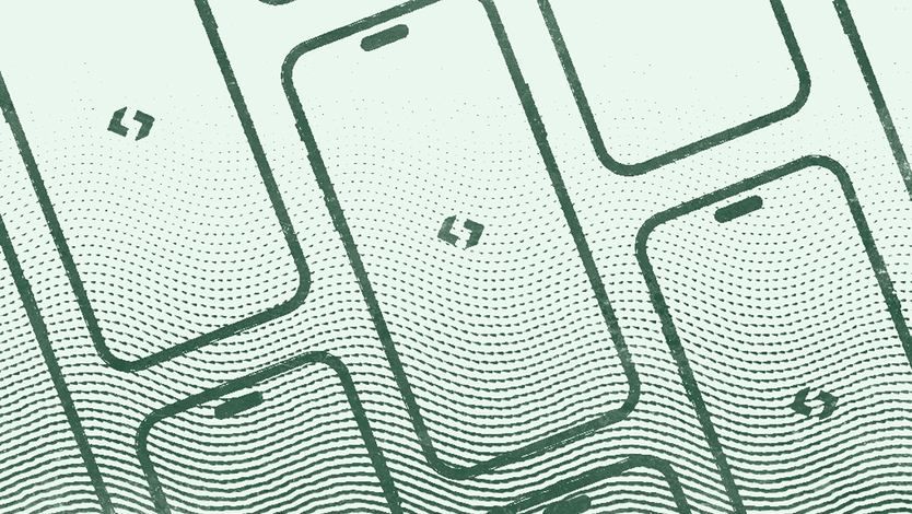 Tastatur mit Spendesk Logo (Grün unterlegt)