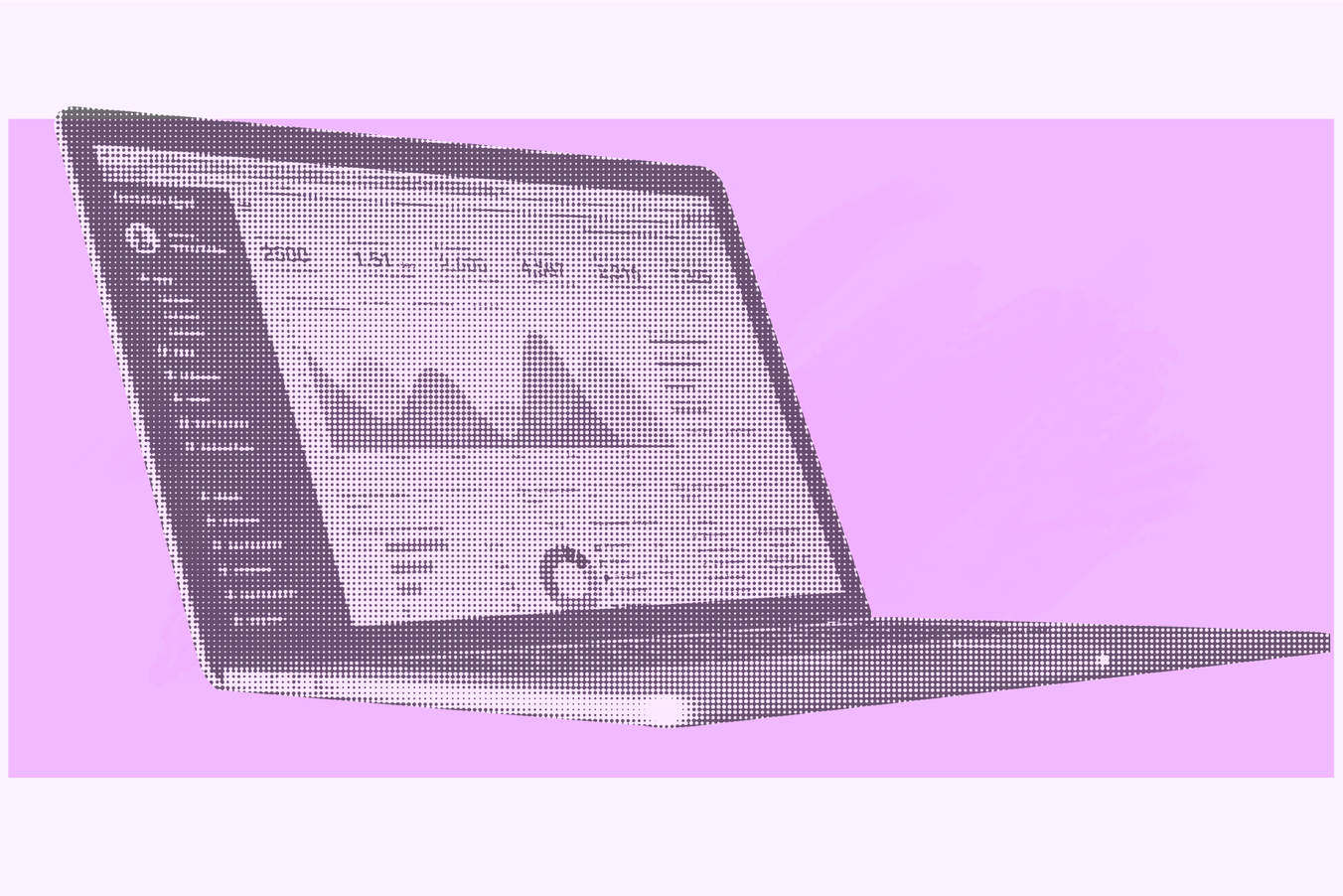 Start up gründen: Laptop mit Grafik